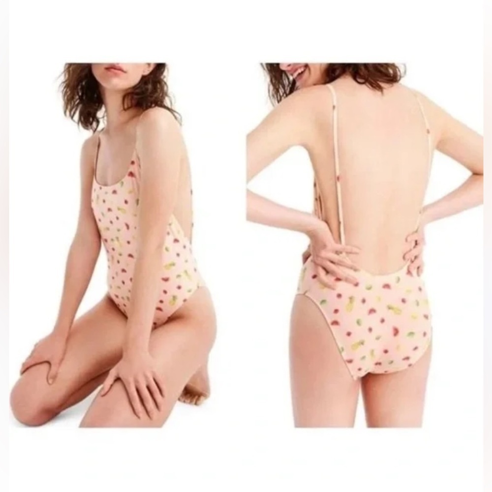 J.Crew Playa  One Piece Swimsuit - Fruit Print .